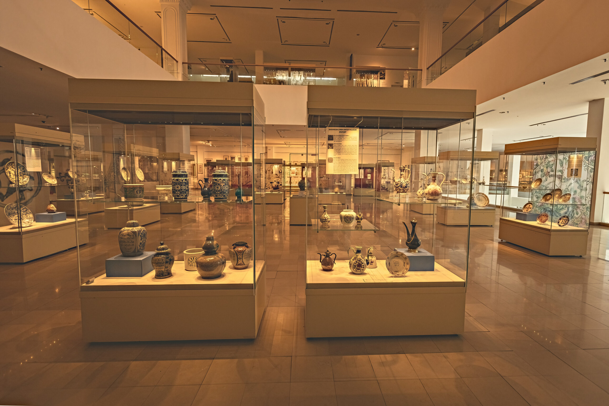 Exhibition hall in Islamic Arts Museum in Kuala Lumpur, Malaysia