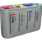 LM Four-compartment Recycling Bin