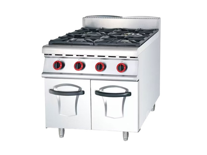 LM Commercial Gas Range with 4 Burner with Cabinet