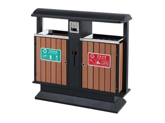 LM Dual Outdoor Trash Bin