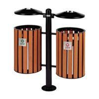 LM Dual Outdoor Trash Bin