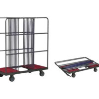 LM Glass Turntable Rack Holder Cart
