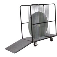LM Glass Turntable Tailboard Cart