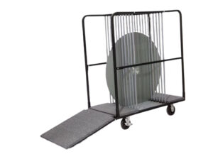 LM Glass Turntable Tailboard Cart