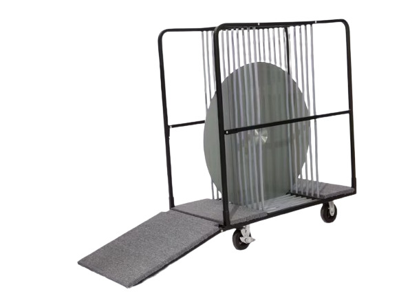 LM Glass Turntable Tailboard Cart