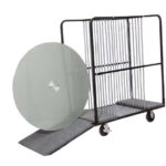 LM Glass Turntable Tailboard Cart